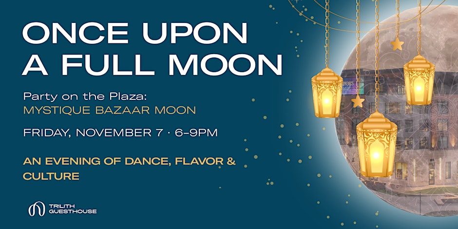 a graphic of a full moon event